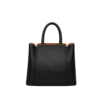 Classic Black Leather Everyday Handbag 2