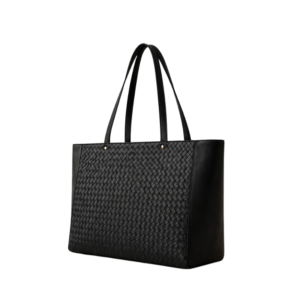 Classic Black Leather Work Tote bag