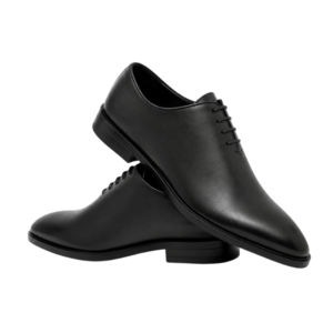Aurelio Black Whole Cut Oxford Shoes