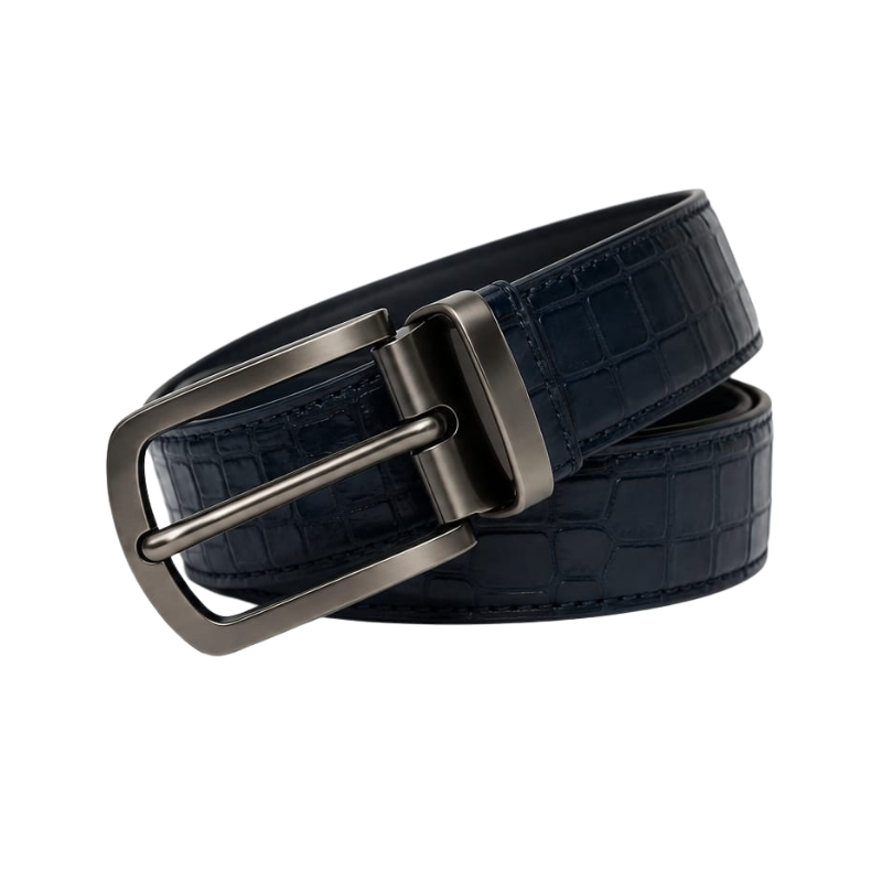 Imperio Croc Belt – Navy Blue 1 (1)