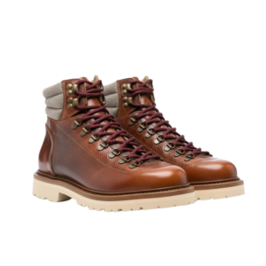 Padded Ankle Lace-Up Boots