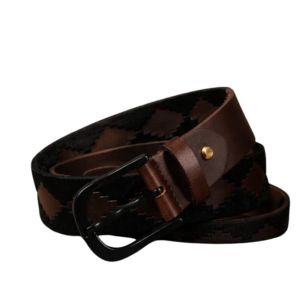 Premium Black & Brown Braided Stretch Belt for Men