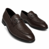 Ravello Dark Brown Croc Horsebit Loafer2