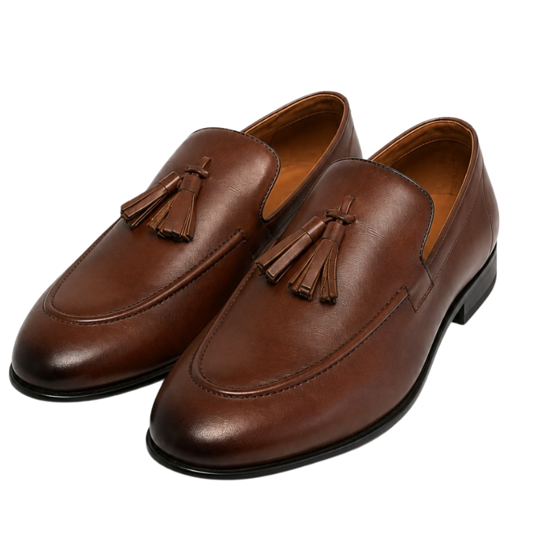 Riviera Cognac Leather Tassel Loafer 3