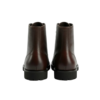 Rugged Ember Leather Combat Boots -Burnished Dark Brown 4
