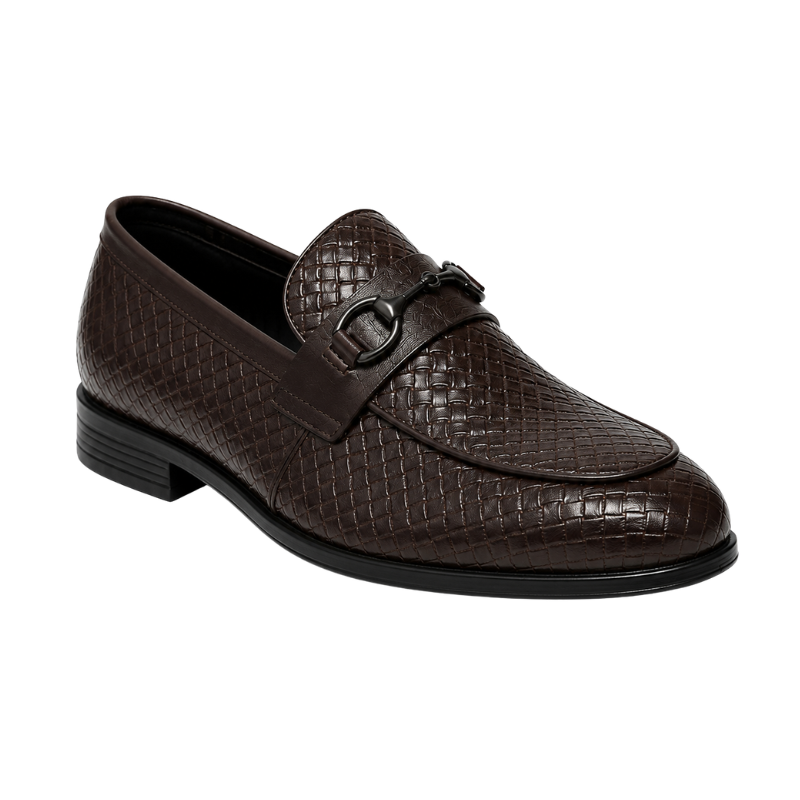 Verona Croc Leather Horsebit Loafer