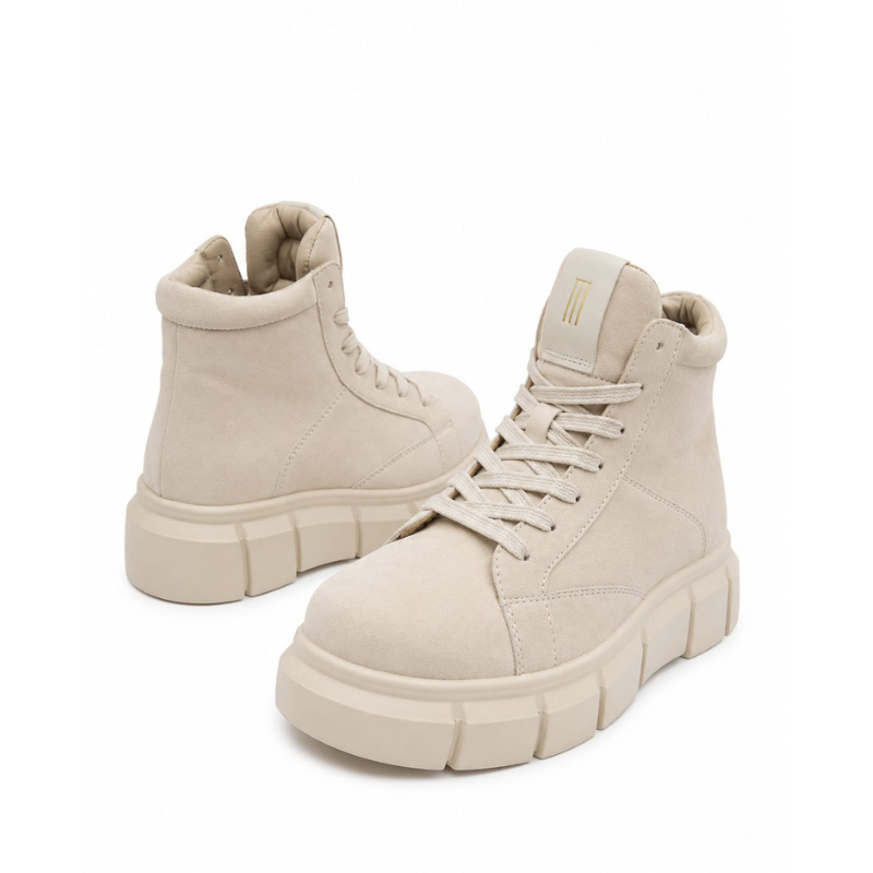 Via Monti High-Top Chunky Sneaker – Sandstone 3