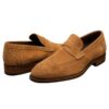 Regal Suede Brogue Loafers - Camel Brown