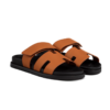 Adjustable H-Cut Comfort Slide Sandals - Tan