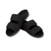 Black Double-Strap Slide Sandals (2)