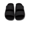 Black Double-Strap Slide Sandals (3)