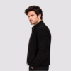 Black Suede Stand Collar Jacket (3)