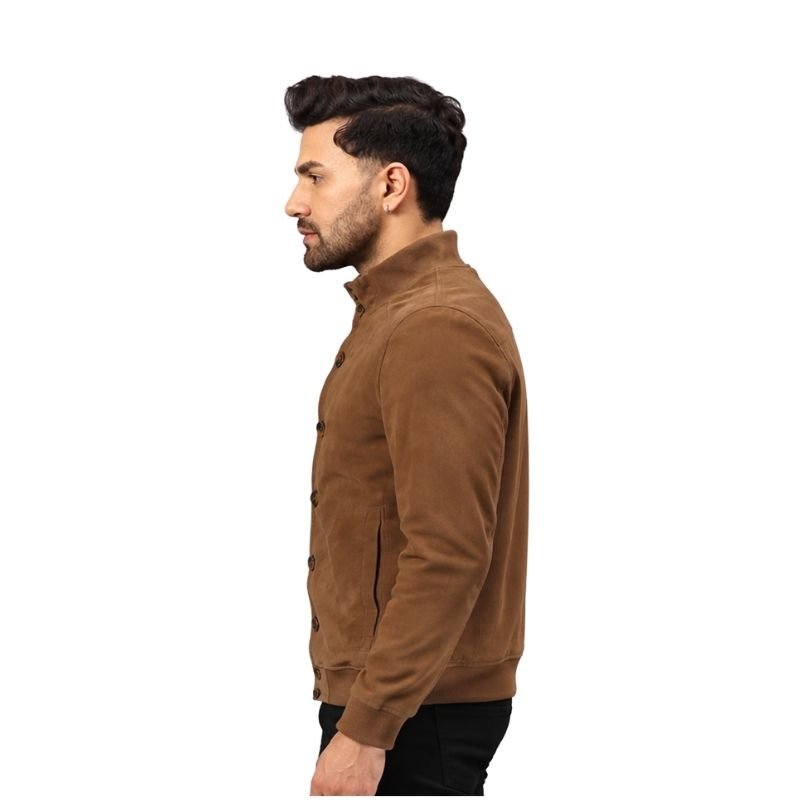 Caramel Brown Collar Jacket (3)