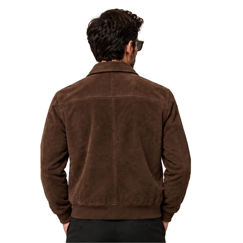 Coffee Brown Suede Jacket (2)