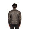 Distressed Brown Leather Racer Jacket (2)