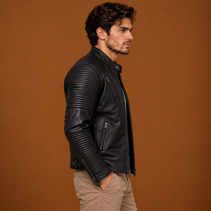 Men’s Jack Motorcycle Leather Jacket (5)