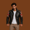 Men’s Leather Moto Jacket