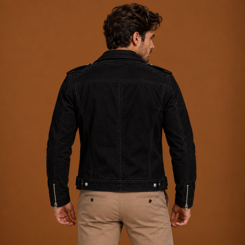 Men’s Premium Leather Biker Jacket (3)