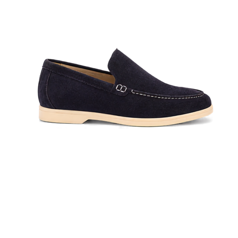 Navy Blue Suede Loafers (2)