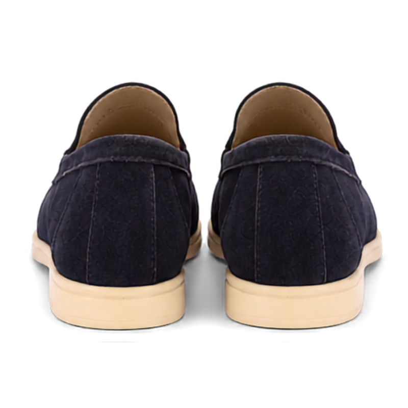 Navy Blue Suede Loafers (4)