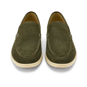Olive Green Suede Loafers – Refined Ease, Distinctive Character
