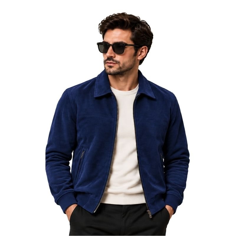 Royal Blue Suede Jacket