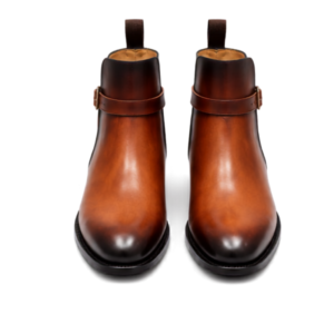 Tan Suede Ankle Boots with Buckle – Rugged Charm, Refined Finish